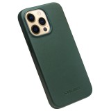 Coque iPhone 14 Pro Max - Qialino cuir véritable (compatible MagSafe) - Vert