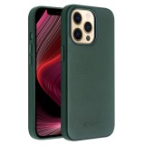 Coque iPhone 14 Pro Max - Qialino cuir véritable (compatible MagSafe) - Vert