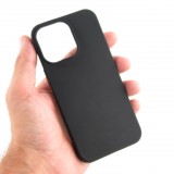 iPhone 15 Pro Max Case Hülle - Silkon Mat - Schwarz