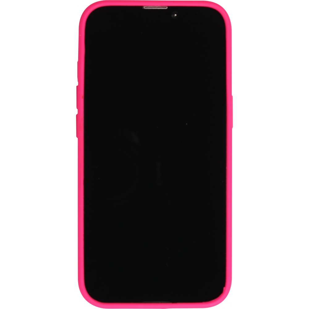 Coque iPhone 15 Pro - Soft Touch - Rose foncé