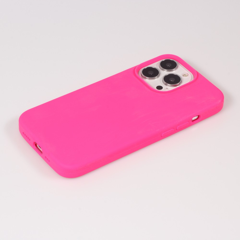 Coque iPhone 15 Pro - Soft Touch - Rose foncé