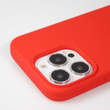 iPhone 15 Pro Case Hülle - Soft Touch - Rot