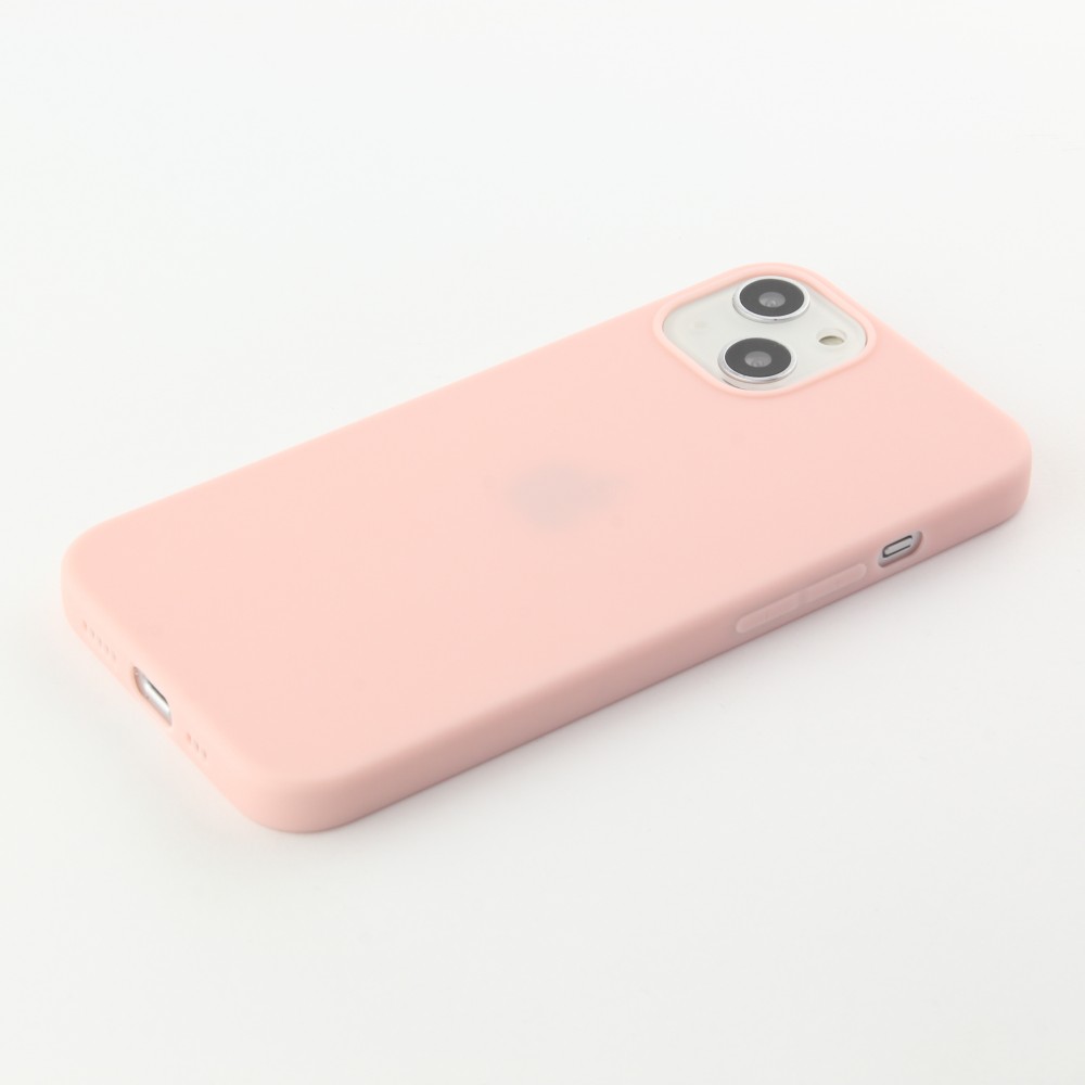 iPhone 15 Plus Case Hülle - Silkon Mat - Hellrosa