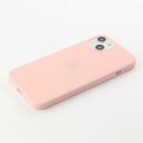 iPhone 15 Plus Case Hülle - Silkon Mat - Hellrosa