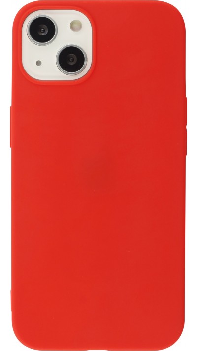 iPhone 15 Plus Case Hülle - Silikon Mat  - Rot