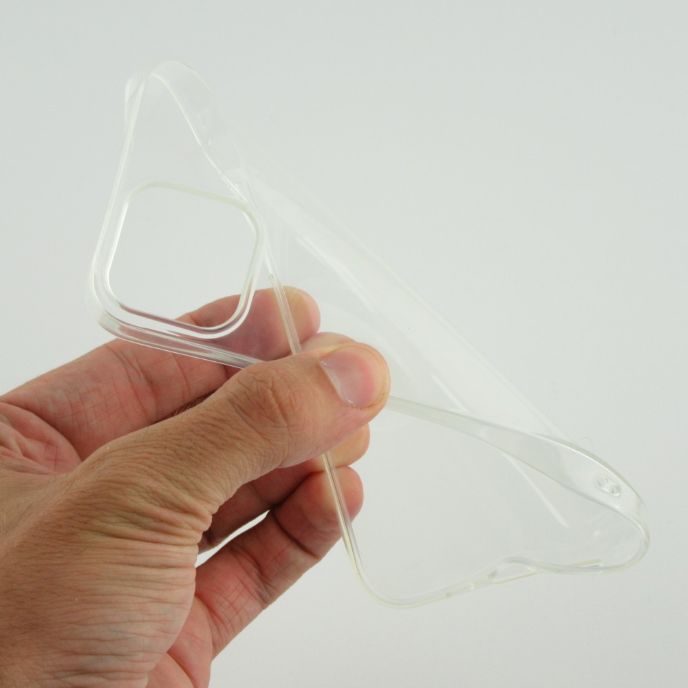 iPhone 15 Case Hülle - Ultra-thin Gummi Transparent 0.8 mm Gel-Silikon Superdünn und flexibel