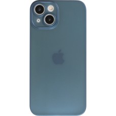 iPhone 15 Case Hülle - Plastik ultra dünn semi-transparent matt - Blau