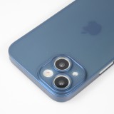 iPhone 15 Case Hülle - Plastik ultra dünn semi-transparent matt - Blau