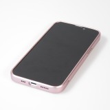 iPhone 15 Plus Case Hülle - Gummi weich mit Kameraschutzglas MagSafe - Rosa