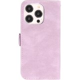 iPhone 14 Pro Case Hülle - Flip Geometrisch - Violett