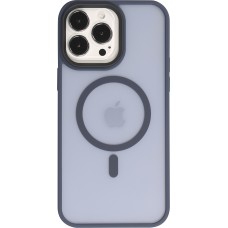 iPhone 13 Pro Case Hülle - Jelly cover glass semi-durchsichtig MagSafe - Navy blue