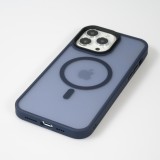 iPhone 13 Pro Case Hülle - Jelly cover glass semi-durchsichtig MagSafe - Navy blue