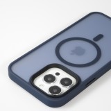 iPhone 13 Pro Case Hülle - Jelly cover glass semi-durchsichtig MagSafe - Navy blue