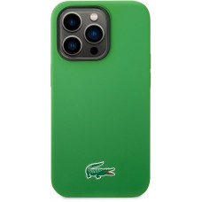 iPhone 14 Pro Max Case Hülle - Lacoste Silikon Soft Touch Magsafe - Grün