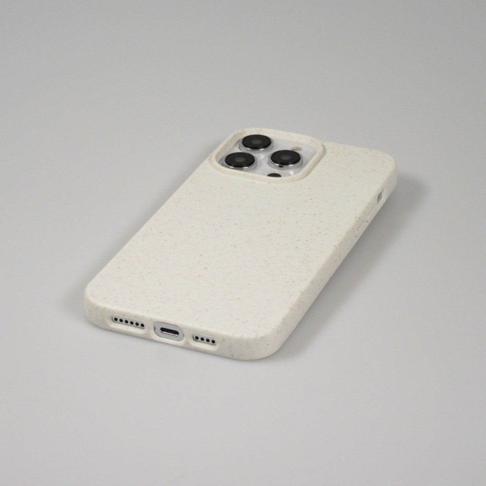 Coque iPhone 16 Pro - Bio Eco-Friendly biodégradable écologique nature - Blanc