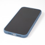 iPhone 14 Pro Case Hülle - Soft Touch mit Ring - Blau