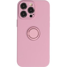 iPhone 14 Pro Max Case Hülle - Soft Touch mit Ring - Dunkelviolett