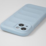 Coque iPhone 14 Plus - Silicone renforcé avec double couche de protection - Bleu clair