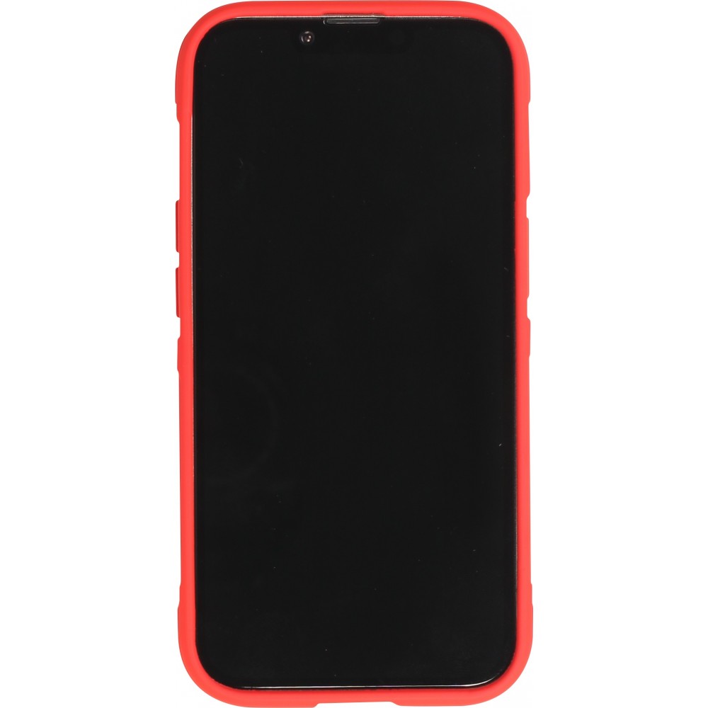 Coque iPhone 14 - Silicone renforcé avec double couche de protection - Rouge