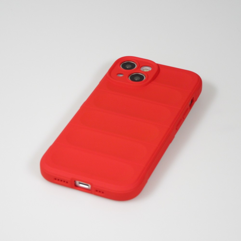 Coque iPhone 14 - Silicone renforcé avec double couche de protection - Rouge