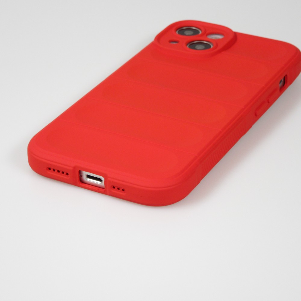 Coque iPhone 14 - Silicone renforcé avec double couche de protection - Rouge