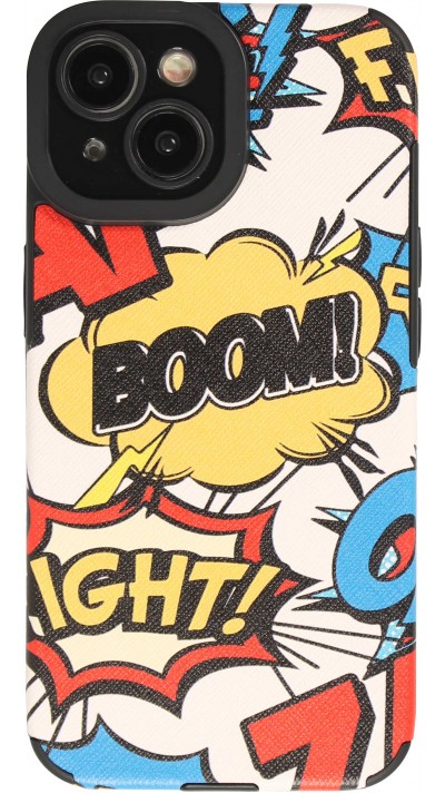 iPhone 15 Case Hülle - Retro Cartoons Kunstleder