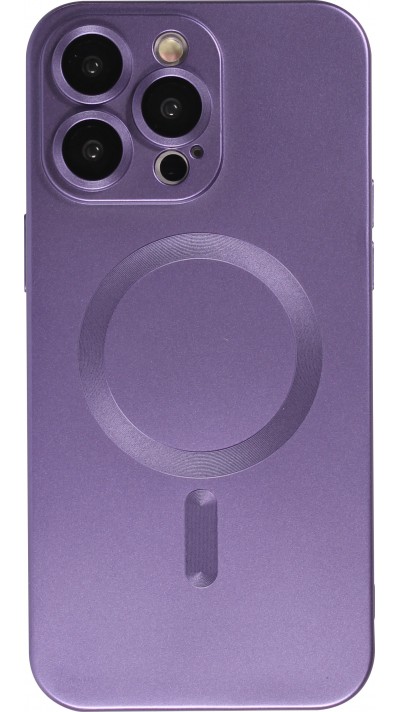 Coque iPhone 16 Plus - Gel souple avec vitre de protection caméra MagSafe - Violet