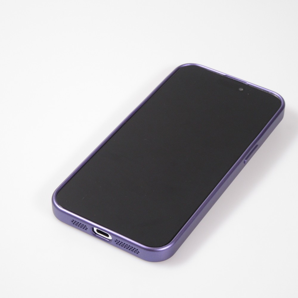 Coque iPhone 16 Pro Max - Gel souple avec vitre de protection caméra MagSafe - Violet