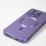 iPhone 16 Pro Case Hülle - Gummi weich mit Kameraschutzglas MagSafe - Violett