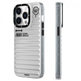 iPhone 15 Pro Case Hülle - Youngkit True Color Luggage-Inspired mit MagSafe - Silber
