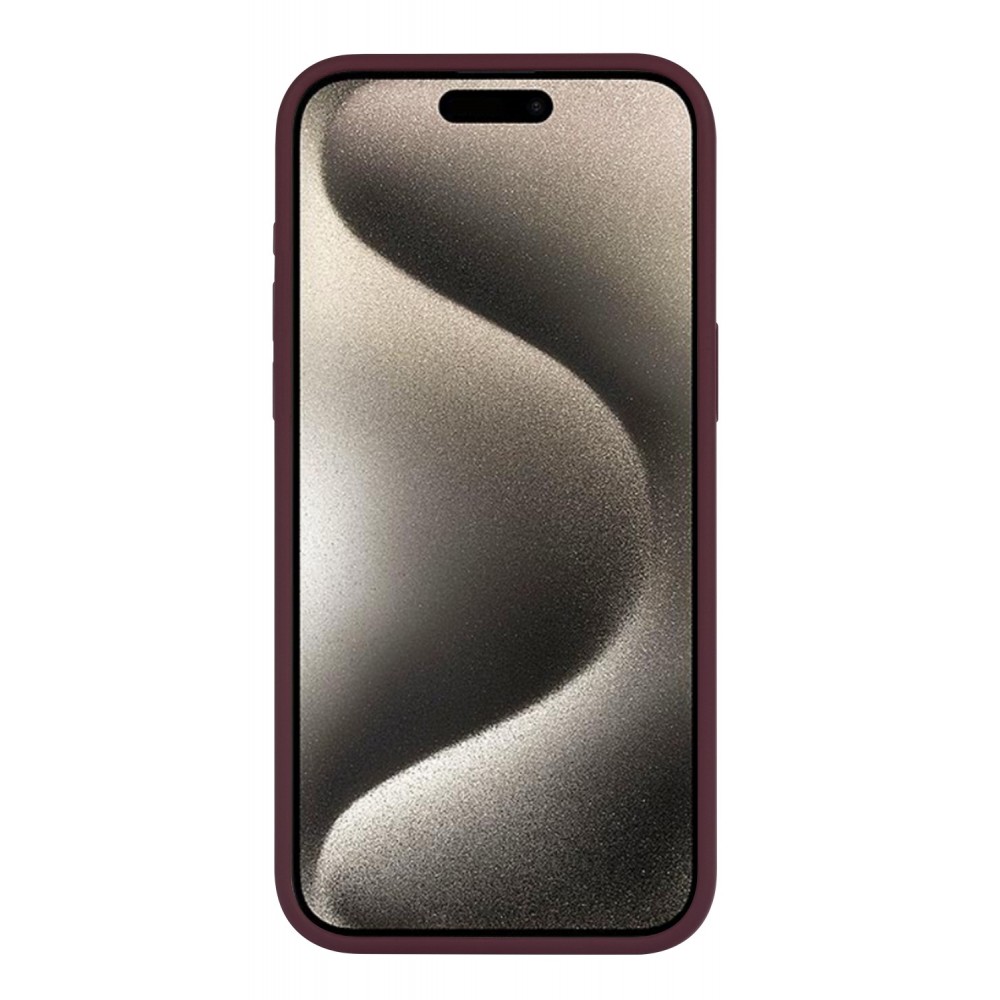 iPhone 15 Plus Case Hülle - Soft Touch - Bordeaux