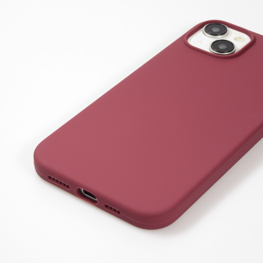 iPhone 15 Plus Case Hülle - Soft Touch - Bordeaux