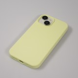 iPhone 15 Plus Case Hülle - Soft Touch - Pastellgelb