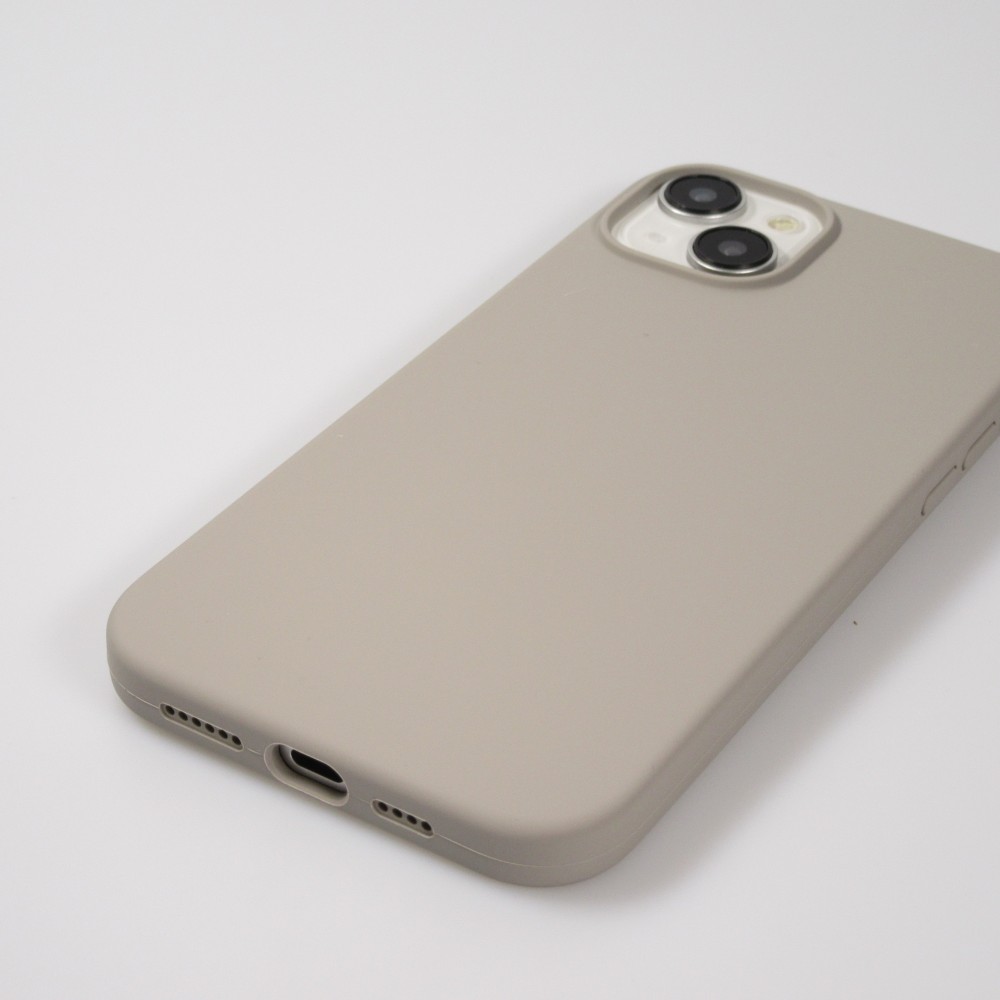 Coque iPhone 15 - Soft Touch - Taupe