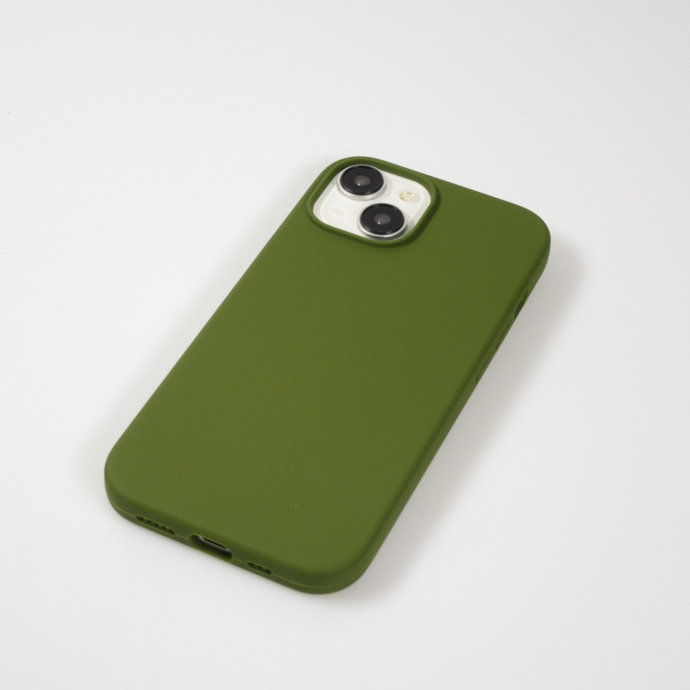 iPhone 15 Case Hülle - Soft Touch - Militärgrün