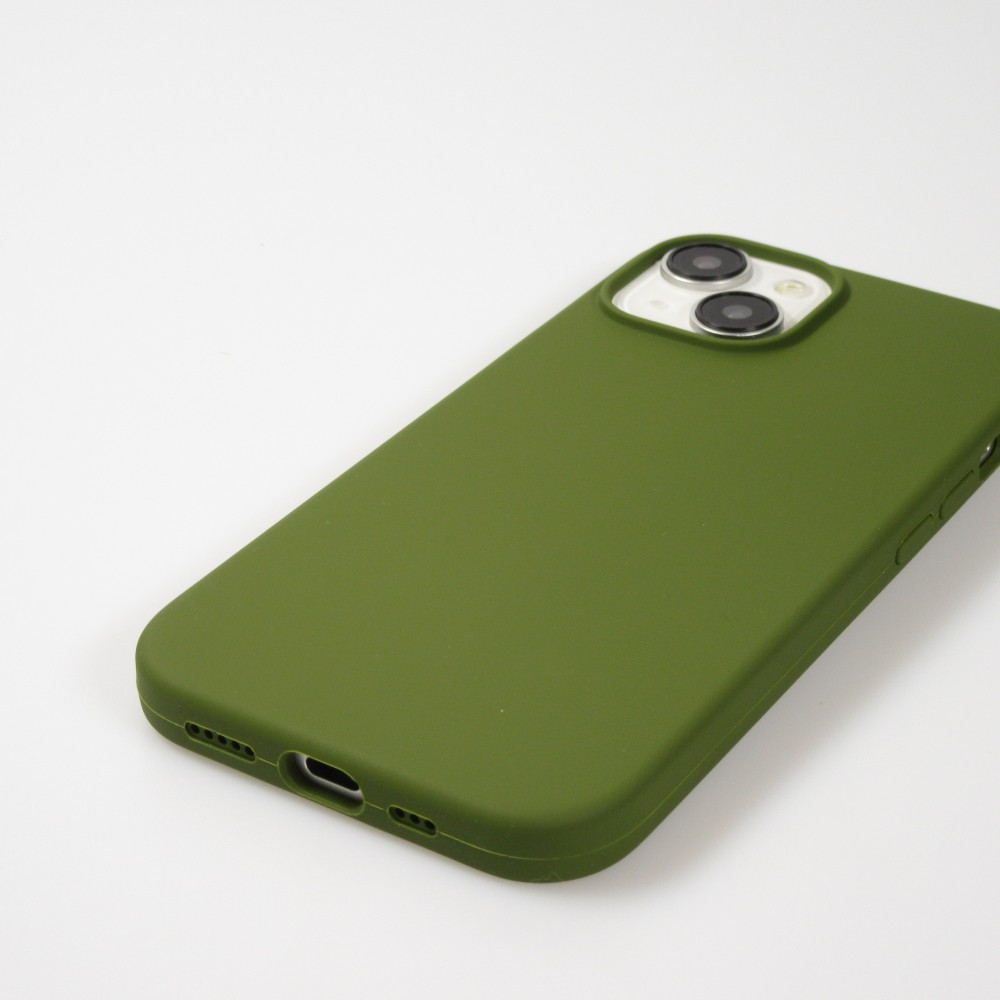 iPhone 15 Case Hülle - Soft Touch - Militärgrün