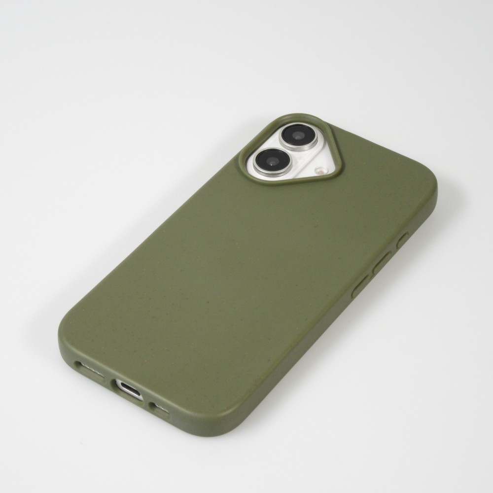 Coque iPhone 16 - Bio Eco-Friendly biodégradable écologique nature - Vert foncé