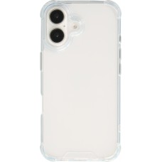 iPhone 16 Case Hülle - Bumper Glass TPU Anti-Schock mit Acryl - Transparent