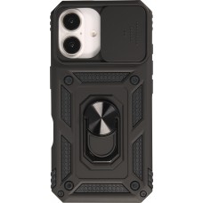 iPhone 16 Case Hülle - Full Body Armor Military-Grade - Schwarz