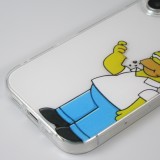 iPhone 16 Case Hülle - Gummi cartoon Homer Simpson