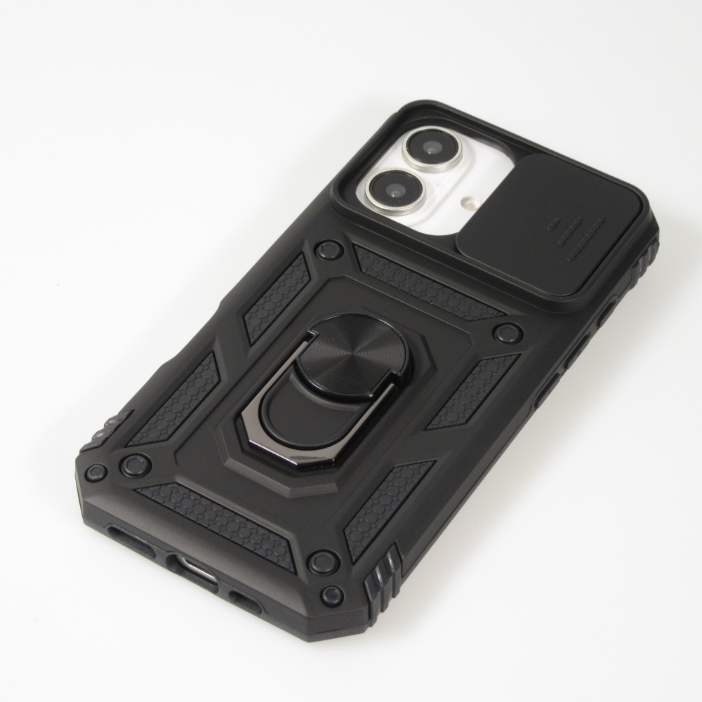 iPhone 16 Plus Case Hülle - Full Body Armor Military-Grade - Schwarz