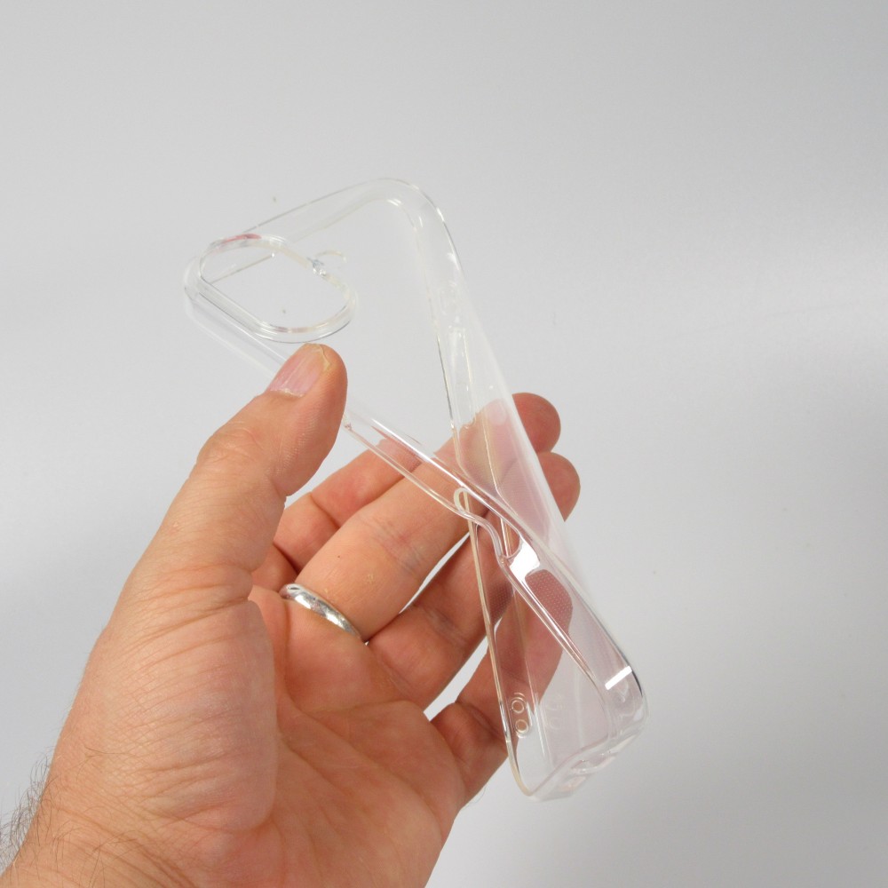 iPhone 16 Plus Case Hülle - Gummi Transparent Silikon Gel Simple Super Clear flexibel