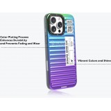 iPhone 16 Pro Max Case Hülle - Youngkit Glow Luggage-Inspired - Blau/violett