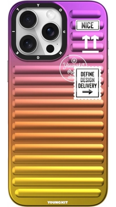 iPhone 16 Pro Max Case Hülle - Youngkit Glow Luggage-Inspired - Orange