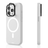 Coque iPhone 16 Pro - Youngkit Cream Silicone Stand Case - Noir