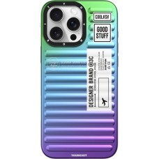 iPhone 16 Pro Case Hülle - Youngkit Glow Luggage-Inspired - Blau/violett