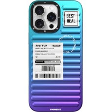 iPhone 16 Pro Case Hülle - Youngkit Glow Luggage-Inspired - Violett/blau