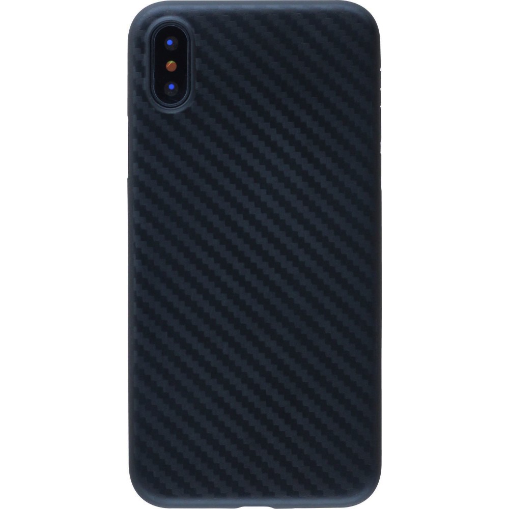 Hülle iPhone X / Xs - TPU Carbon