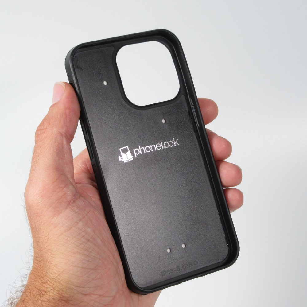 Personalisierte Hülle Silikon schwarz - iPhone 14 Pro