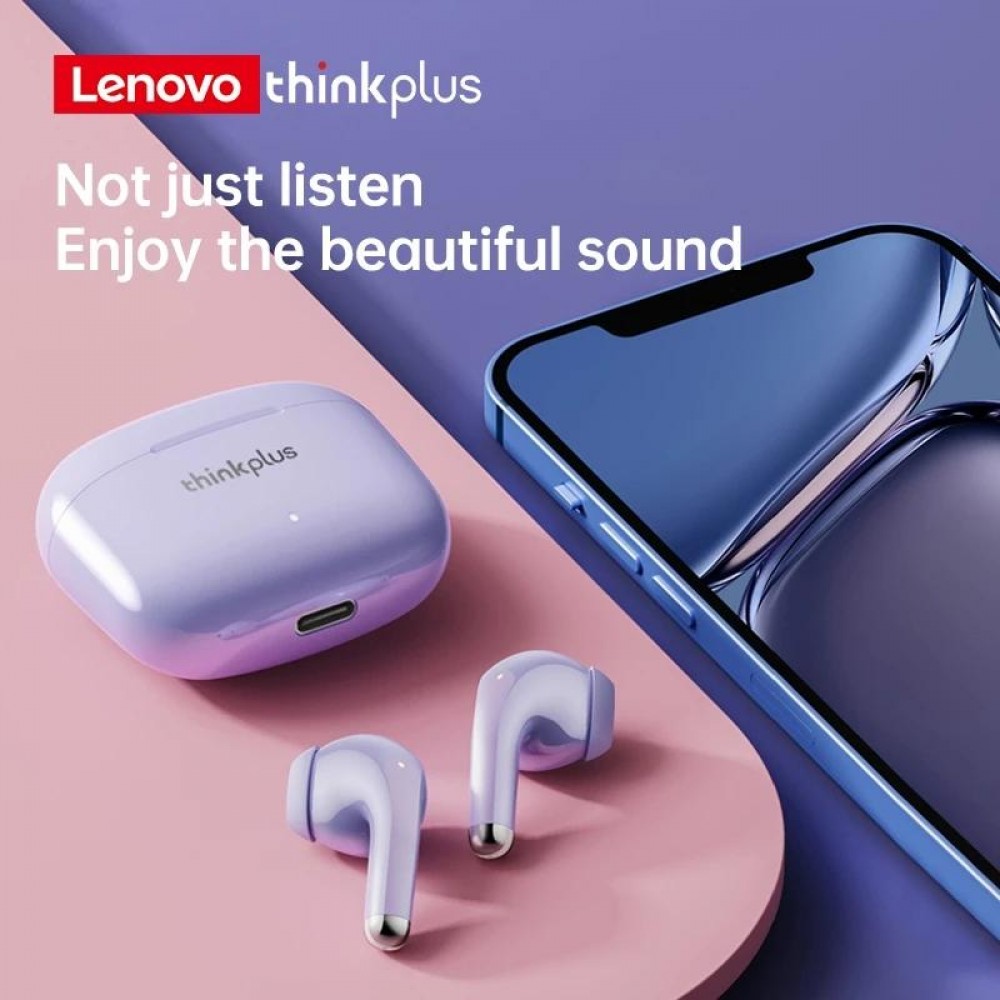 Lenovo LP40pro kabellose Bluetooth 5.0 Kopfhörer wireless earbuds mit Noise cancelling - Schwarz